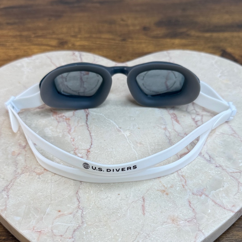 NWT U.S. Divers White Swim Goggles